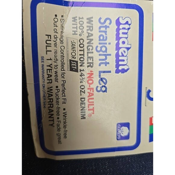 VTG 70S 80S New Boys Kids 28 X 34 Wrangler Dark Denim Carpenter Work Jeans Pants - Picture 5 of 12